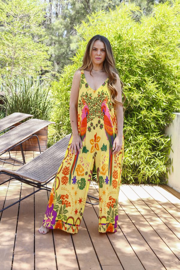 JUMPSUIT YELLOW PRINT