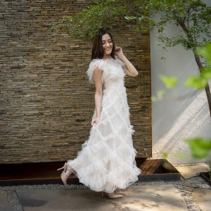VESTIDO TULL ROMBOS
