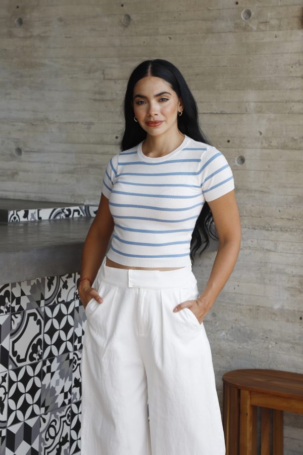 BLUSA CÁRDIGAN A RAYAS - Imagen 2