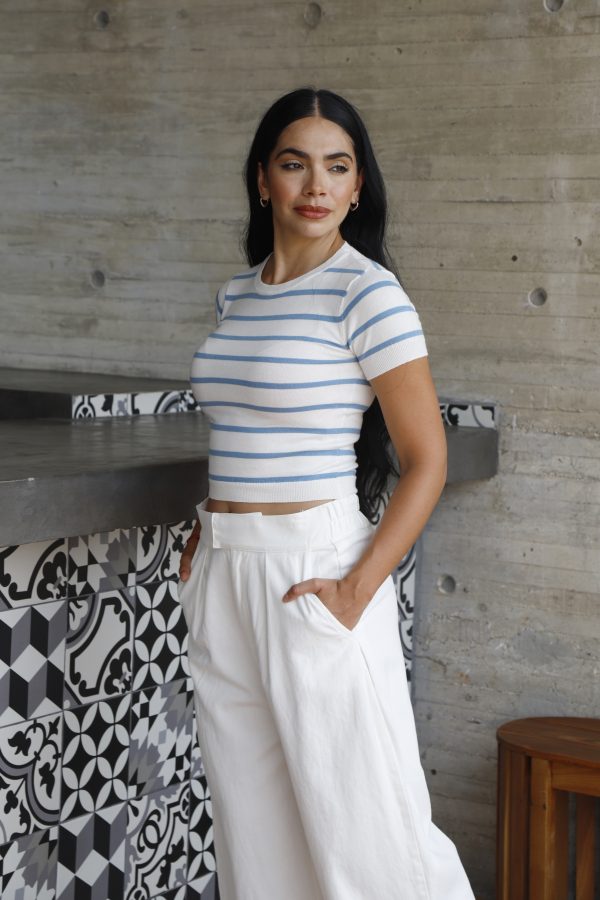 BLUSA CÁRDIGAN A RAYAS - Imagen 3