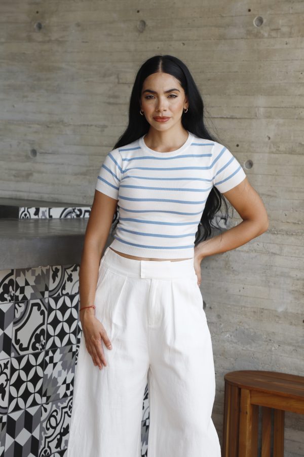 BLUSA CÁRDIGAN A RAYAS - Imagen 4