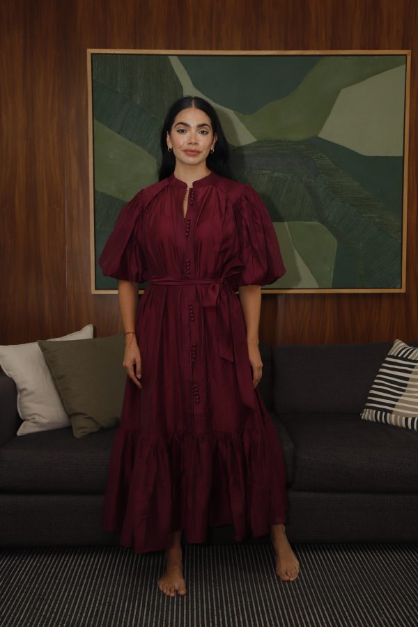 BURGUNDY DRESS - Imagen 3