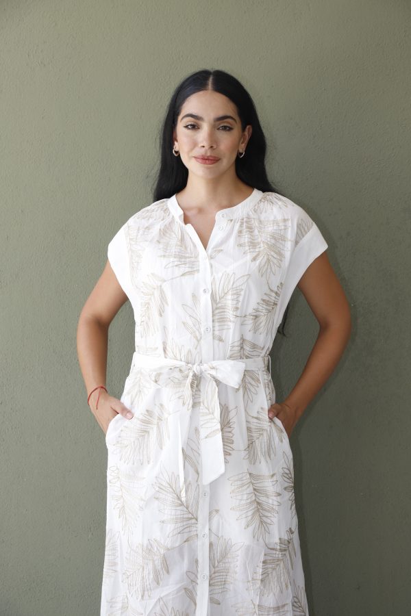 EMBROIDERED FLOWERS DRESS - Imagen 4