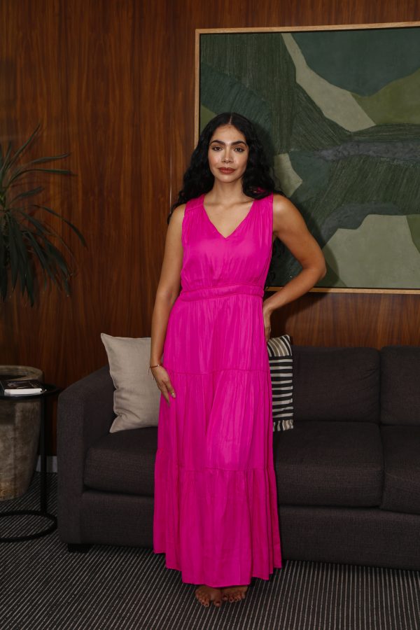 VESTIDO ESCOTE EN V - Imagen 3