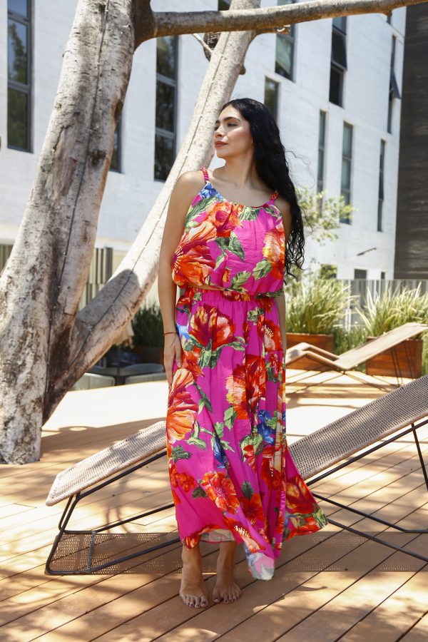 SET PINK FLOWERS PRINT - Imagen 3